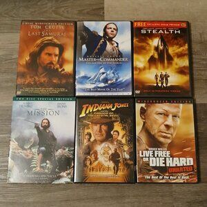 DVD Action Lot The Last Samurai Stealth The Mission Live Free Or Die Hard